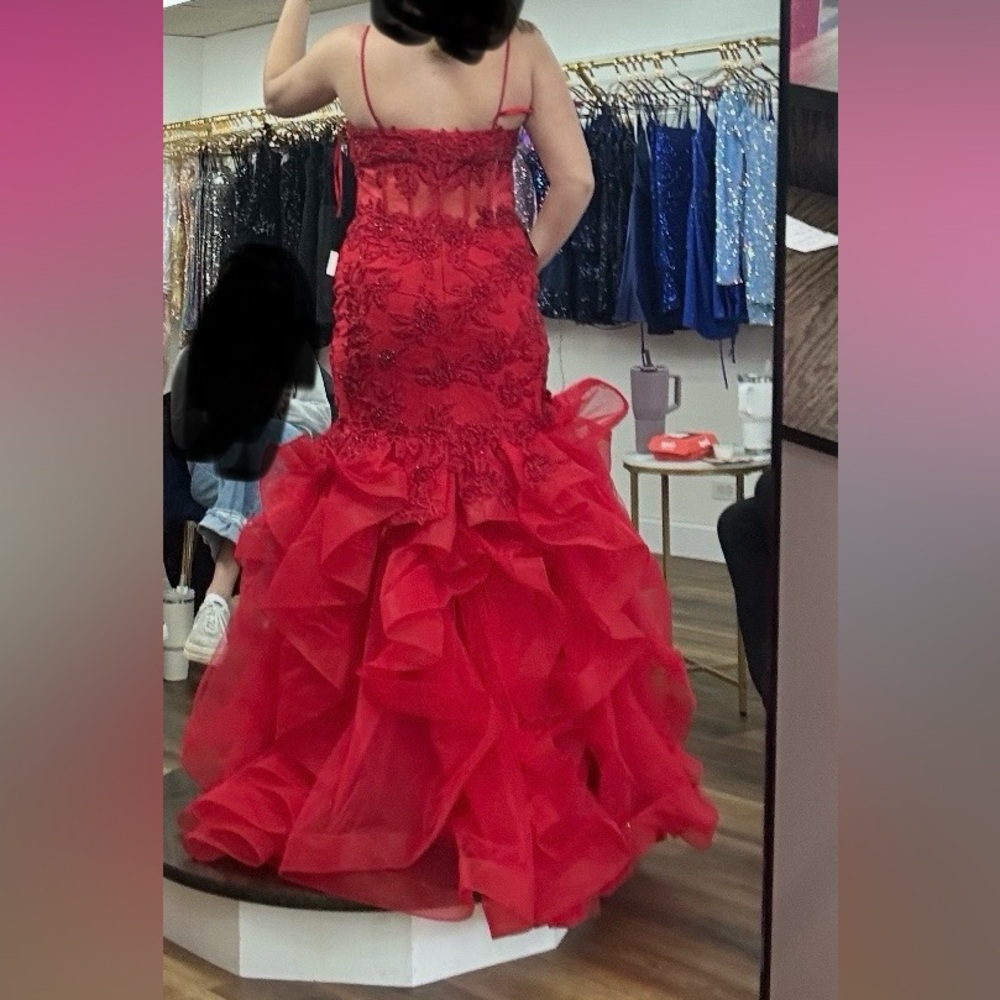 Prom Dress - Red - Picture 2 of 7
